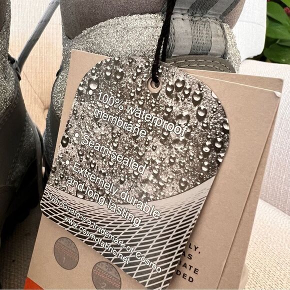 Hunter Glitter Insulated Waterproof Commando Snow Boots Grey US 8 - Picture 7 of 9